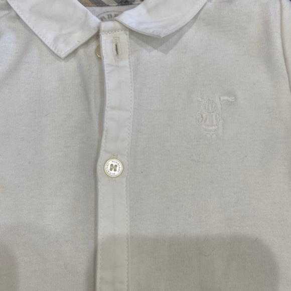 Burberry 2-piece Check Overall & Collared Bodysuit - Picture 10 of 15